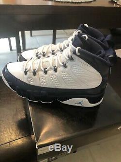 Roues Unc Nike Blue Air Jordan 9 Retro Sz 10.5 Blanches 2019