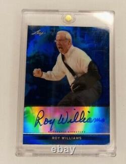 Roy Williams 2013 Leaf Metal Blue Refacteur Basketball Card /25 Auto Unc Talon De Tar