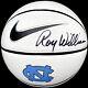 Roy Williams A Signé Nike North Carolina Tar Heels Logo Basketball Psa/dna Unc