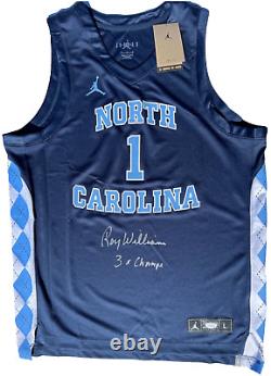 Roy Williams A Signé Nike North Carolina Tar Talons Basketball Jersey Unc Jsa