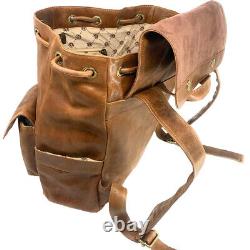 Sac à dos en cuir Tarheels UNC de Caroline du Nord Westbridge tan