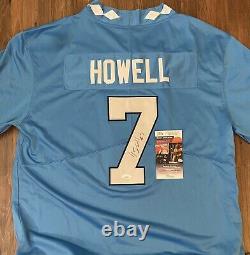 Sam Howell A Signé/autographié Unc Tar Heels Custom Football Jersey (jsa Coa)