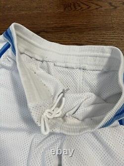 Shorts de basketball UNC Vintage Nike North Carolina Tar Heels XL Blanc RARE NCAA