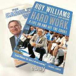 Signé Dean Smith & Roy Williams Books Unc North Carolina Tar Heel Basketball
