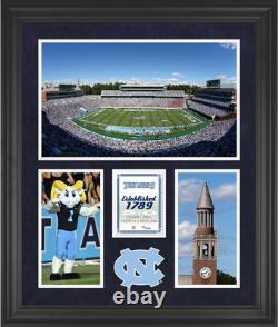 Stade commémoratif Kenan des Tar Heels de Caroline du Nord Collage encadré 20x24 à 3 ouvertures