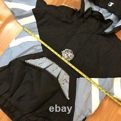 Starter Unc Tarheels Pullover Jacket Hooded Retro Mens Sz Medium Blue Nwt 160 $