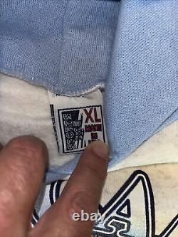 Sweat à capuche North Carolina Tar Heels 2 tons 1994 Spell Out UNC xL/L