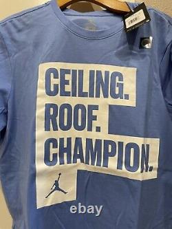T-shirt De Basketball Jordan Unc North Carolina T-shirt Ceiling Roof Champion Medium