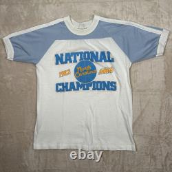 T-shirt VTG UNC Tar Heels Champion NCAA 1982 Jordan Unisexe Small