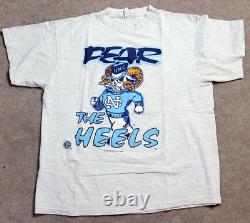 T-shirt Vintage Unc Tarheels 1995 Fear The Heels Mascot X-large Competitor