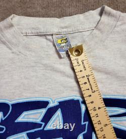 T-shirt Vintage Unc Tarheels 1995 Fear The Heels Mascot X-large Competitor
