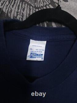 T-shirt imprimé intégral UNC avec le logo Tar Heel des années 90 de la Caroline du Nord taille XLarge