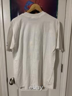 T-shirt vintage années 80 Tar Heels UNC basketball NCAA blanc taille XL rare