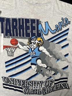 T-shirt vintage du tournoi de basket universitaire de mars UNC, taille adulte XL, Tar Heels UNC NCAA des années 90