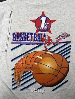 T-shirt vintage du tournoi de basket universitaire de mars UNC, taille adulte XL, Tar Heels UNC NCAA des années 90