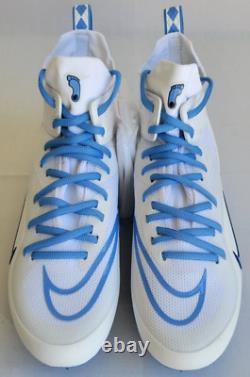 Taille Homme 9 Blanc Bleu Nike Alpha Huarache 8 Elite Unc Tar Talons Lacrosse Cleats