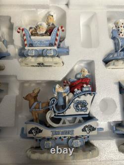 Train de rail de vacances de la mi-temps 22 de Danbury Mint NCAA UNC Carolina Tar Heels à l'échelle retiré