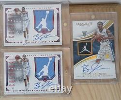 Trésors nationaux Brice Johnson Lot d'autographes Immaculate Jumpman UNC Tar Heels