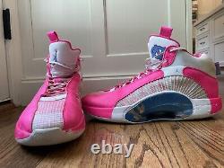 UNC Tar Heels Armando Bacot Chaussures Nike Air Jordan 35 XXX5 P. E. PORTÉES EN MATCH - RARE