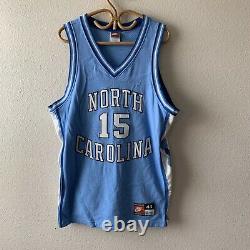 Unc North Carolina Tar Heels Vince Carter #15 Maillot De Basket-ball Cousu Sz 44 Nike
