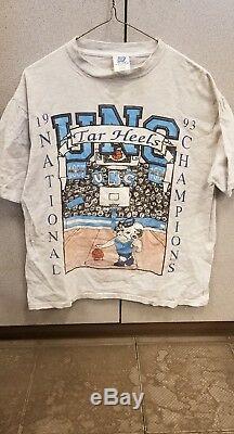 Unc Tar Heels 1993 Conception Graphique T Shirt Taille Grand Vintage