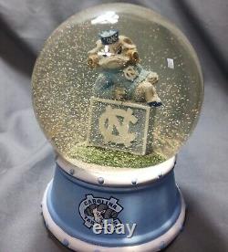 Université UNC North Carolina Tar Heels Rameses Chanson de combat Boule à neige Rare Vtg