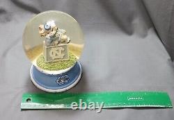 Université UNC North Carolina Tar Heels Rameses Chanson de combat Boule à neige Rare Vtg