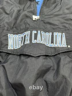 VESTE PUFFER NOIRE ET BLEUE VTG STARTER UNC TAR HEELS XL Détails