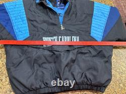 VESTE PUFFER NOIRE ET BLEUE VTG STARTER UNC TAR HEELS XL Détails