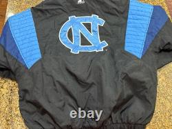 VESTE PUFFER NOIRE ET BLEUE VTG STARTER UNC TAR HEELS XL Détails