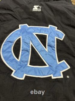 VESTE PUFFER NOIRE ET BLEUE VTG STARTER UNC TAR HEELS XL Détails