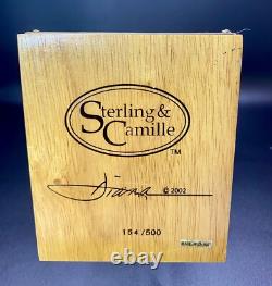 VTG 2002 Sterling & Camille UNC TAR HEELS Basketball Casse-Noisette en Bois LE 154/500
