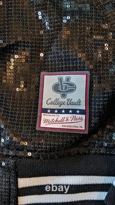 Veste Bomber Femme Mitchell & Ness North Carolina Tar Heels S Paillettes NWT