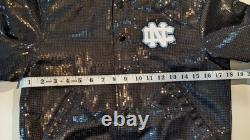 Veste Bomber Femme Mitchell & Ness North Carolina Tar Heels S Paillettes NWT