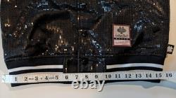 Veste Bomber Femme Mitchell & Ness North Carolina Tar Heels S Paillettes NWT