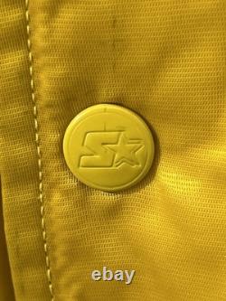 Veste Bomber Satinée VTG 90s UNC Tar Heels Starter Rare NCAA Basketball Défectueuse