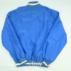 Veste Bomber Vintage UNC Tarheels en nylon pour hommes, taille Large, NCAA