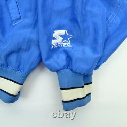Veste Bomber Vintage UNC Tarheels en nylon pour hommes, taille Large, NCAA