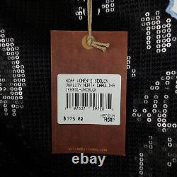 Veste Femme M Medium UNC Tar Heels Mitchell & Ness NCAA Noire Sequins NWT