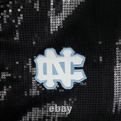 Veste Femme M Moyenne UNC Tar Heels Mitchell & Ness NCAA Noire Paillettes NWT