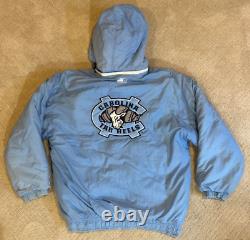 Veste Puffer Vintage Starter North Carolina UNC Tarheels Bleue Taille M pour Homme
