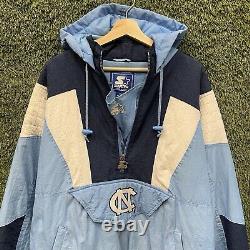 Veste Starter Vintage Université de Caroline du Nord Tar Heels Hommes XXL Années 90