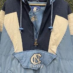 Veste Starter Vintage Université de Caroline du Nord Tar Heels Hommes XXL Années 90