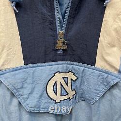 Veste Starter Vintage Université de Caroline du Nord Tar Heels Hommes XXL Années 90