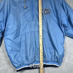 Veste Vintage Starter North Carolina Tar Heels pour homme taille M bleue demi-zip UNC