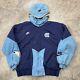 Veste à Capuche Matelassée Nike Unc Tarheels De Caroline Du Nord Des Années 90, Zip Intégral, Taille Xl