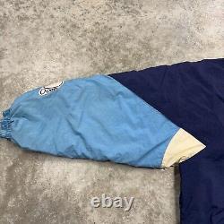 Veste à capuche matelassée Nike UNC Tarheels de Caroline du Nord des années 90, zip intégral, taille XL