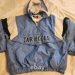 Veste à demi-zip Vintage Majestic North Carolina UNC Tar Heels taille XL
