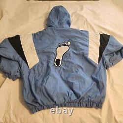 Veste à demi-zip Vintage Majestic North Carolina UNC Tar Heels taille XL