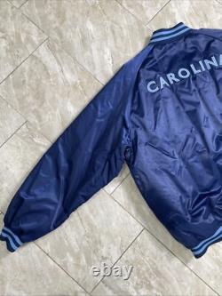 Veste bomber en satin vintage des années 90 Nike North Carolina UNC Tar Heels Taille XXL pour homme